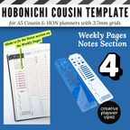 Hobonichi Cousin Stencils