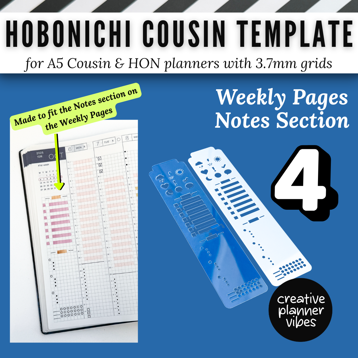 Hobonichi Cousin Stencils