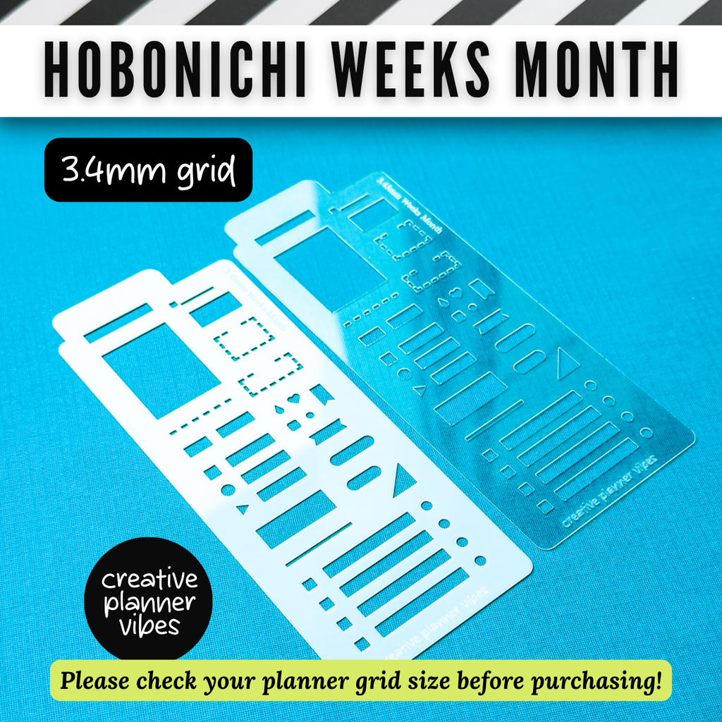 Hobonichi Weeks Stencils