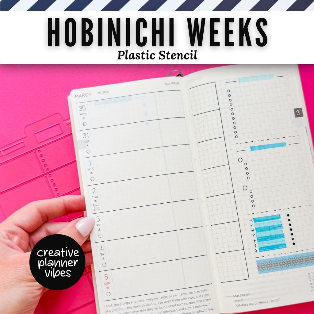 Hobonichi Weeks Plastic Stencil