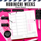 Hobonichi Weeks Plastic Stencil