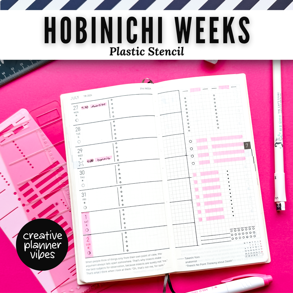Hobonichi Weeks Plastic Stencil