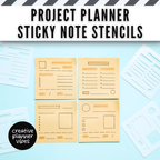 Project Planner Stencils 3"x3" | Pack of 4 | Kanban & Project Management image 4