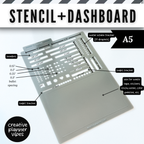 Stencil + Dashboard | Hobonichi Weeks & Cousin, A5, TN, B6 Planners, Journals and Notebooks image 9