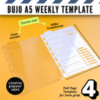 Bullet Journal Stencils and Full Page Templates image 12