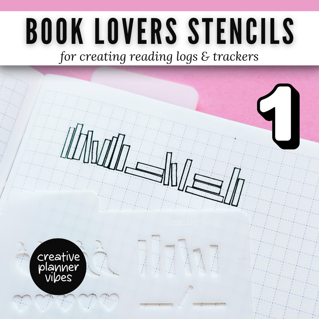 Book Lover's Reading Log Stencil image 5