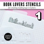 Book Lover's Reading Log Stencil image 5