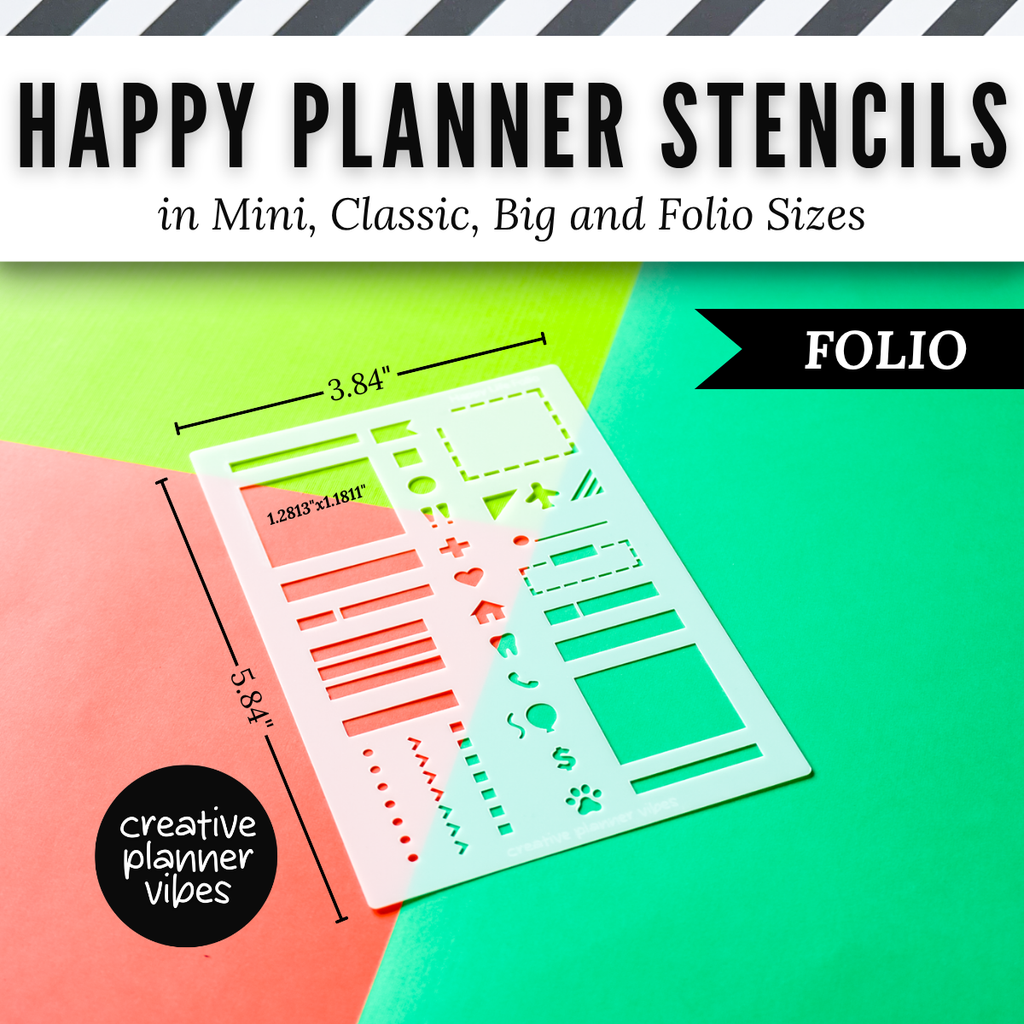 Happy Planner Stencils in Mini, Classic, Big, and Folio Sizes image 17