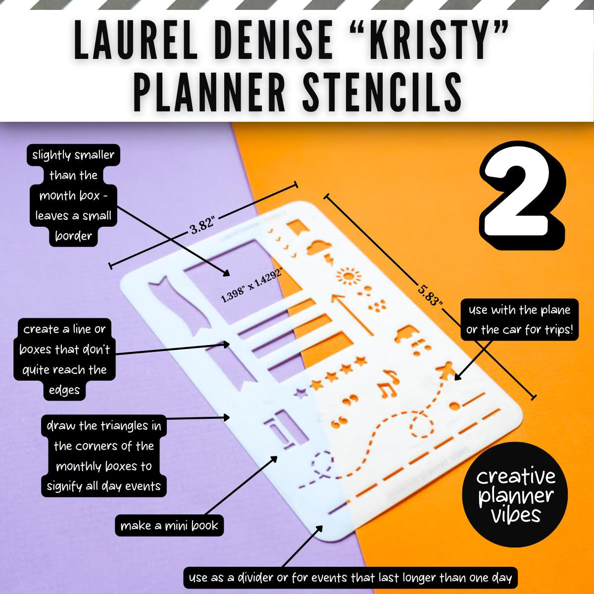 Laurel Denise "Kristy" Planner Stencils image 7