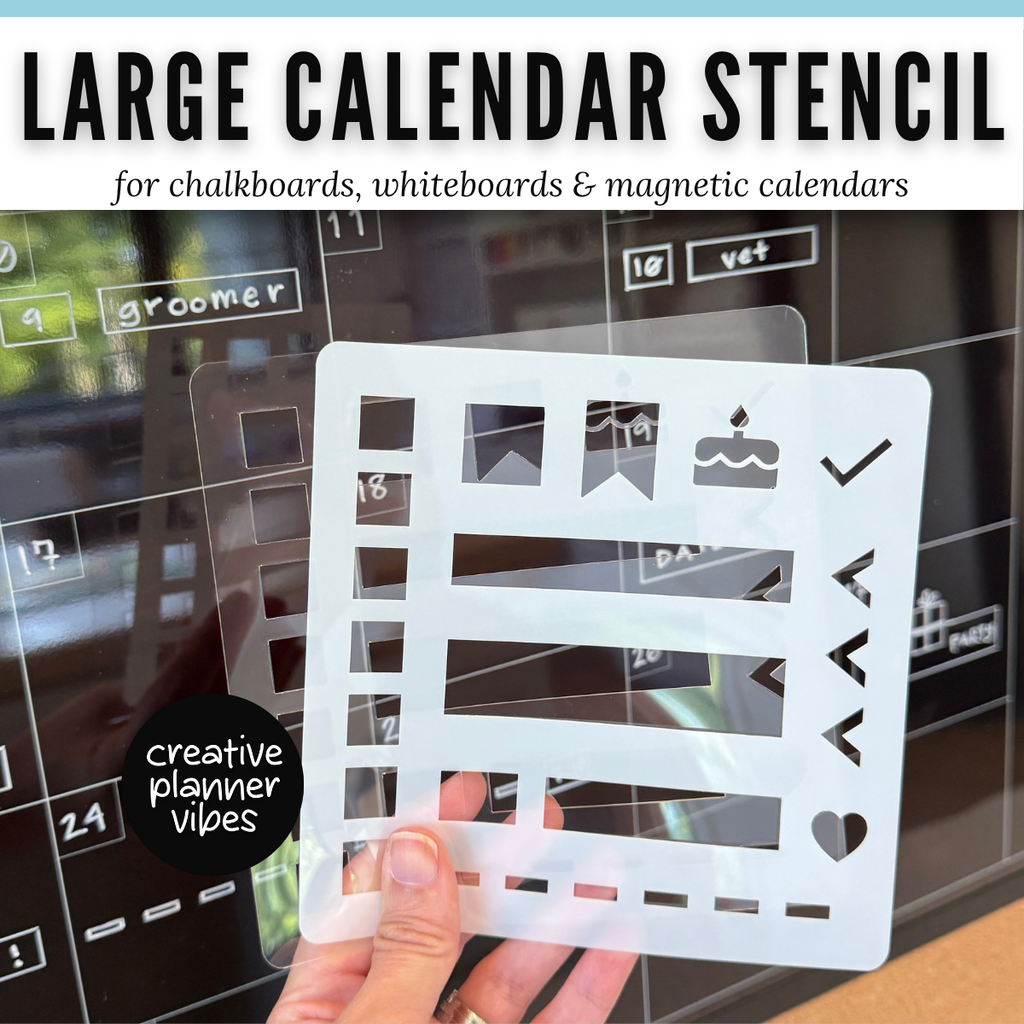 Large Calendar Stencil image 0