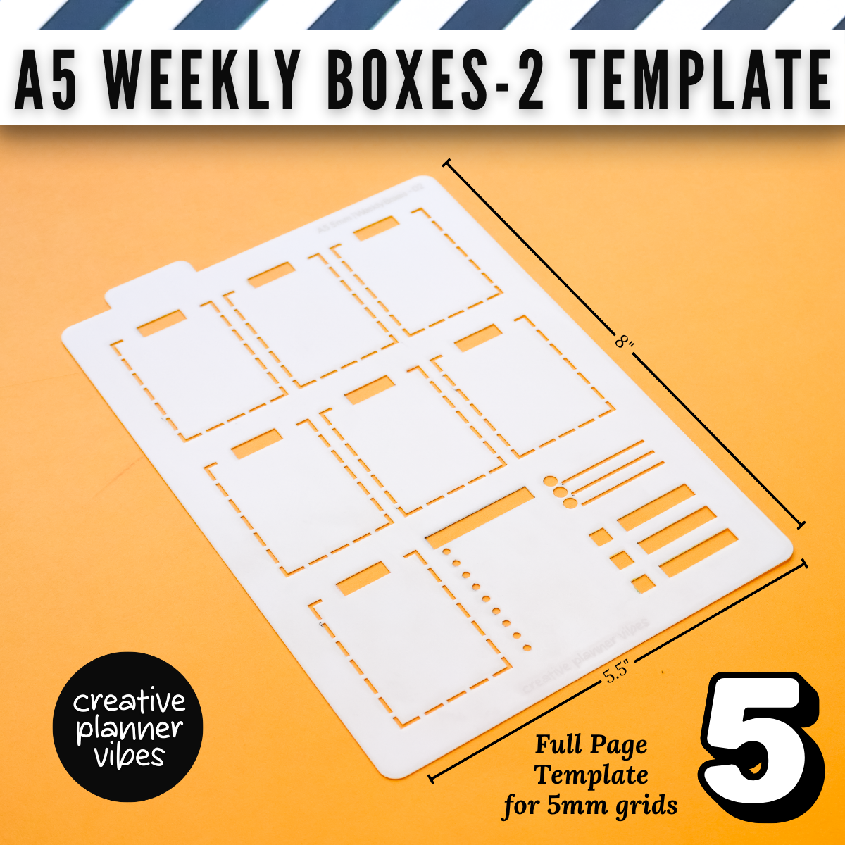 Bullet Journal Stencils and Full Page Templates image 13