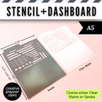 Stencil + Dashboard | Hobonichi Weeks & Cousin, A5, TN, B6 Planners, Journals and Notebooks image 4