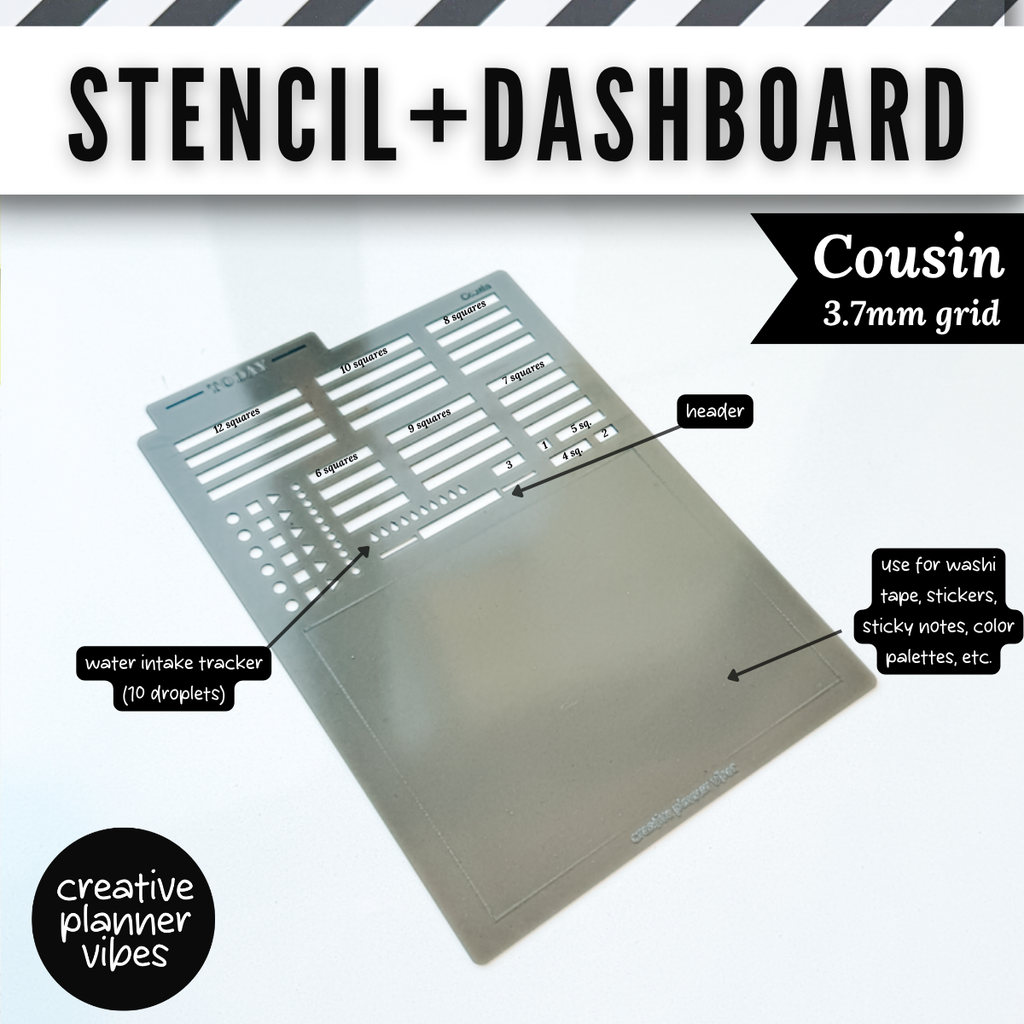 Hobonichi Weeks & Cousin Stencil + Dashboard for Planners image 8