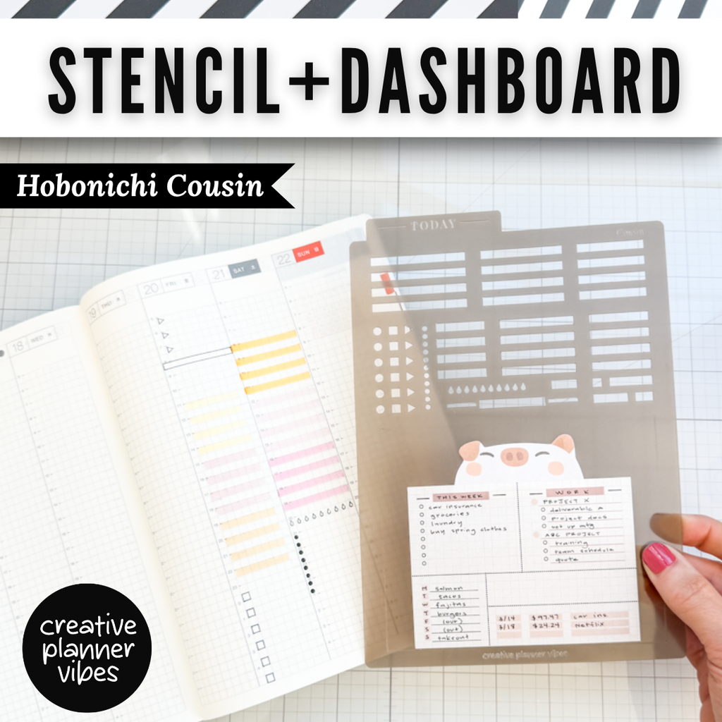 Hobonichi Weeks & Cousin Stencil + Dashboard for Planners image 5