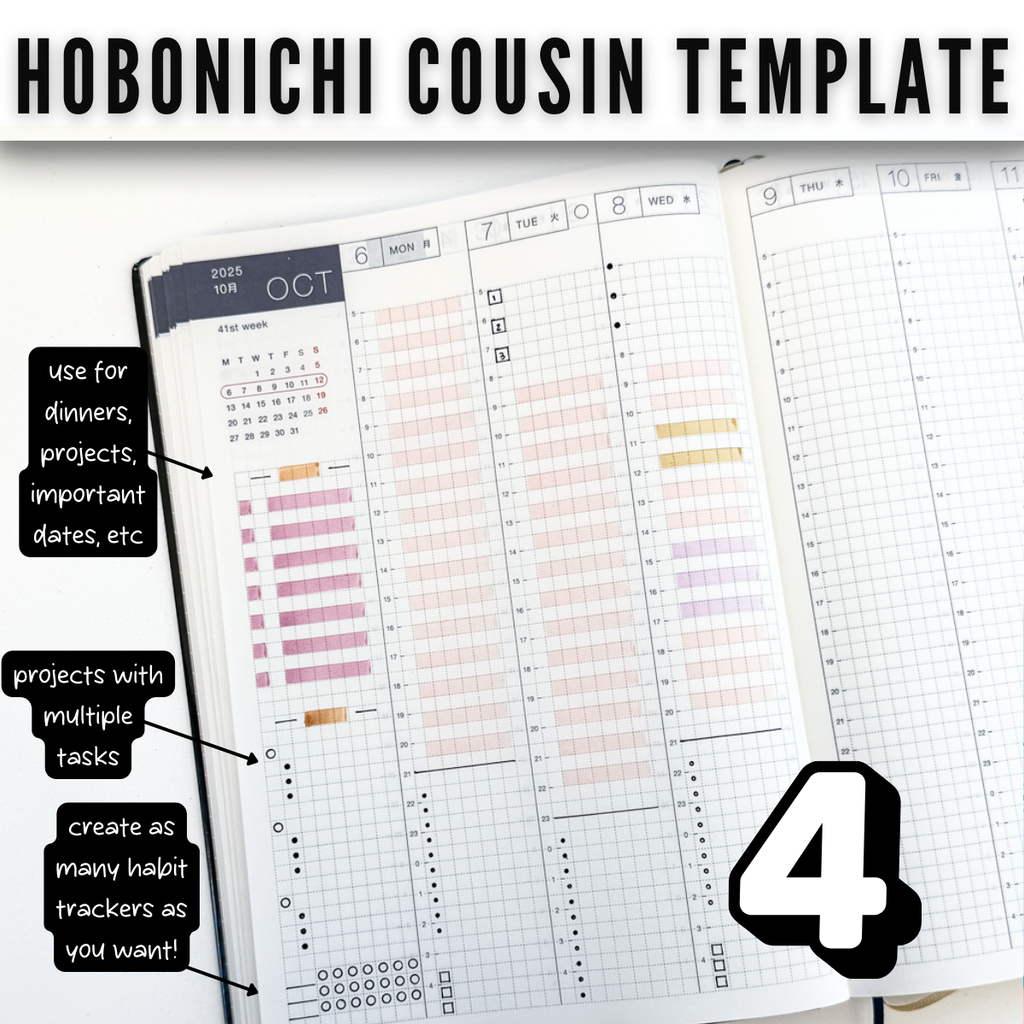 Hobonichi Cousin Full Page Templates image 6