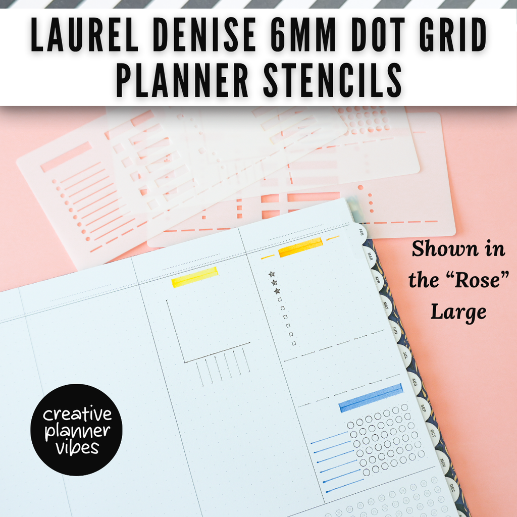 Laurel Denise 6mm Dot Grid Planner Stencils image 10