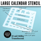 Large Calendar Stencil image 2