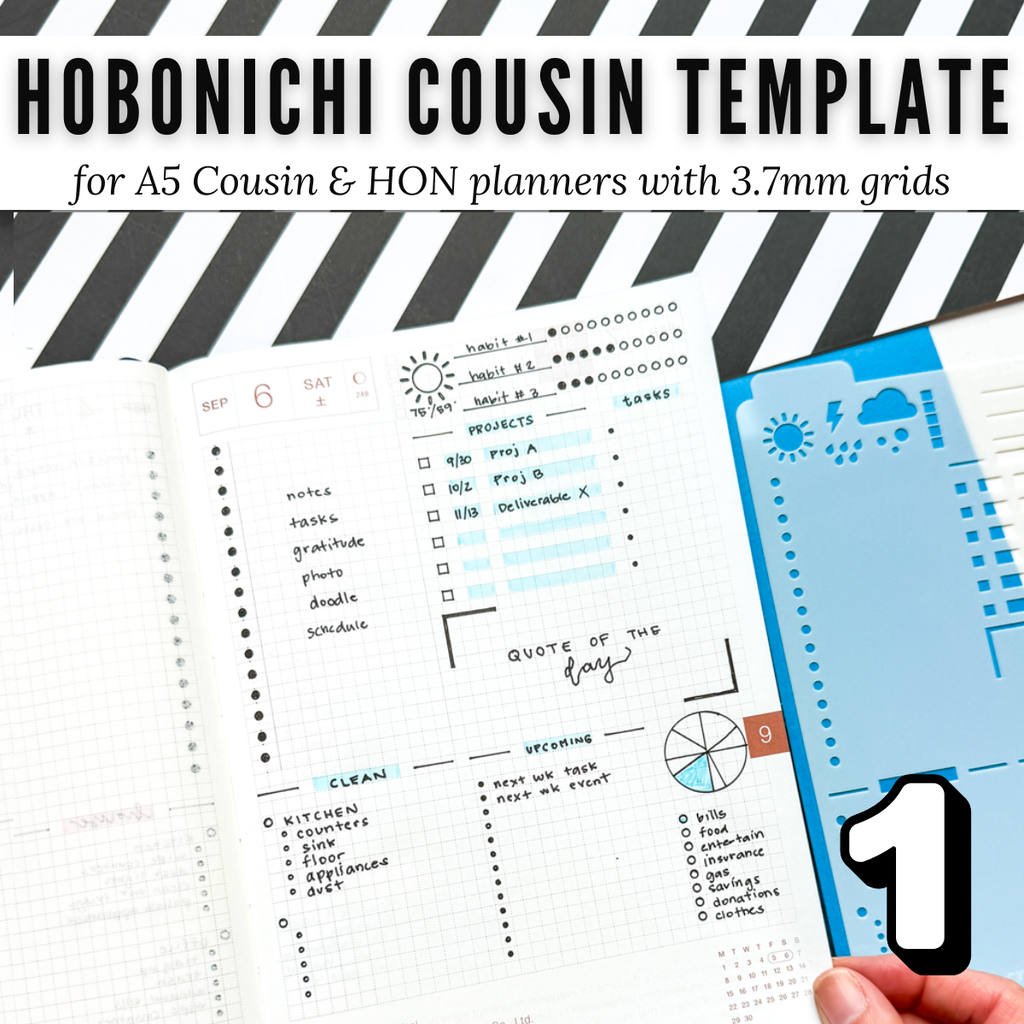 Hobonichi Cousin Full Page Templates image 2