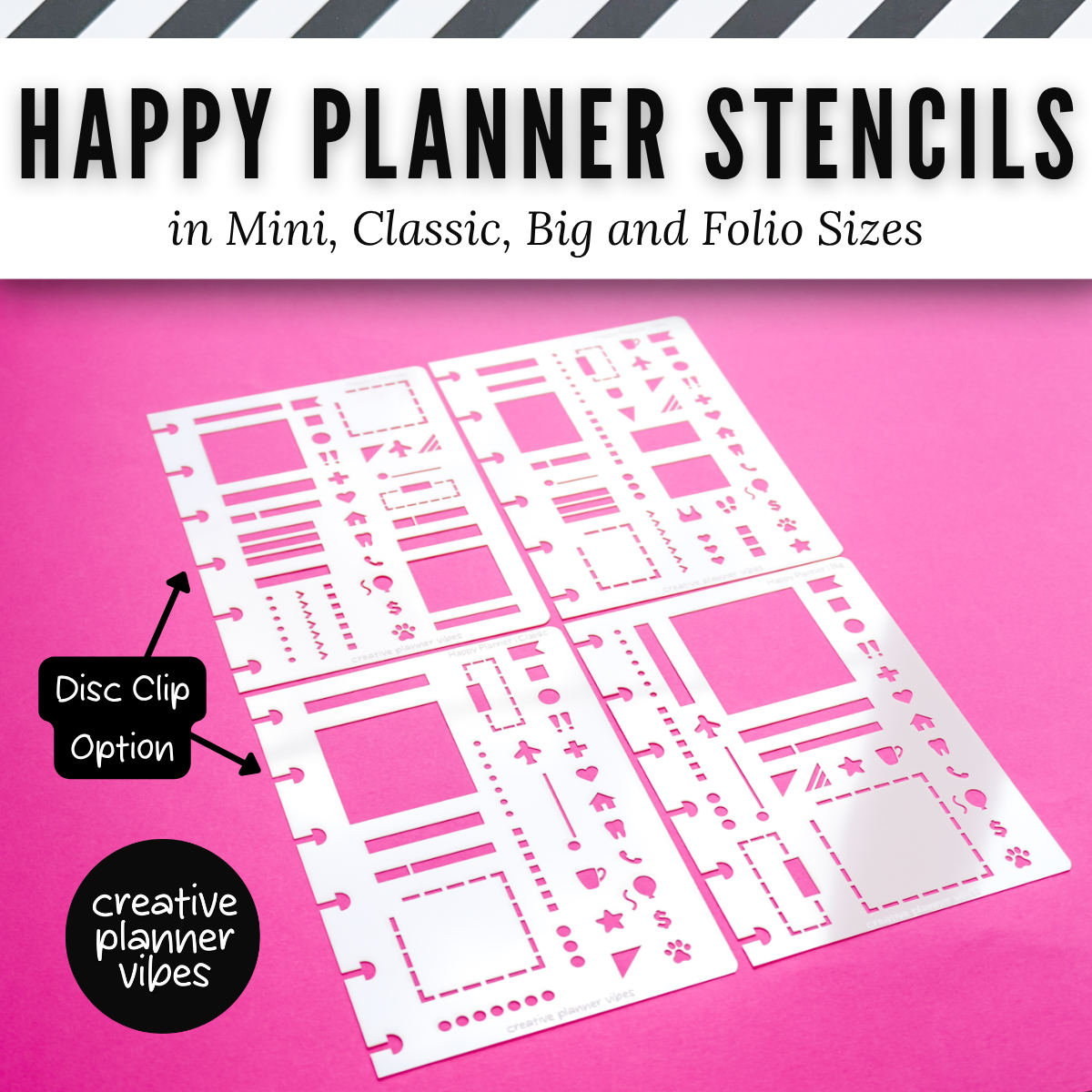 Happy Planner Stencils in Mini, Classic, Big, and Folio Sizes image 20