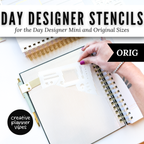 Day Designer Planner Stencils | Mini & Original | Weekly and Daily image 10