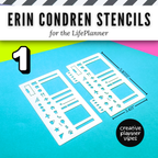 Erin Condren "LifePlanner" Stencils &amp; Spiral Inserts image 3