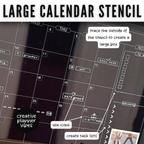 Large Calendar Stencil image 5