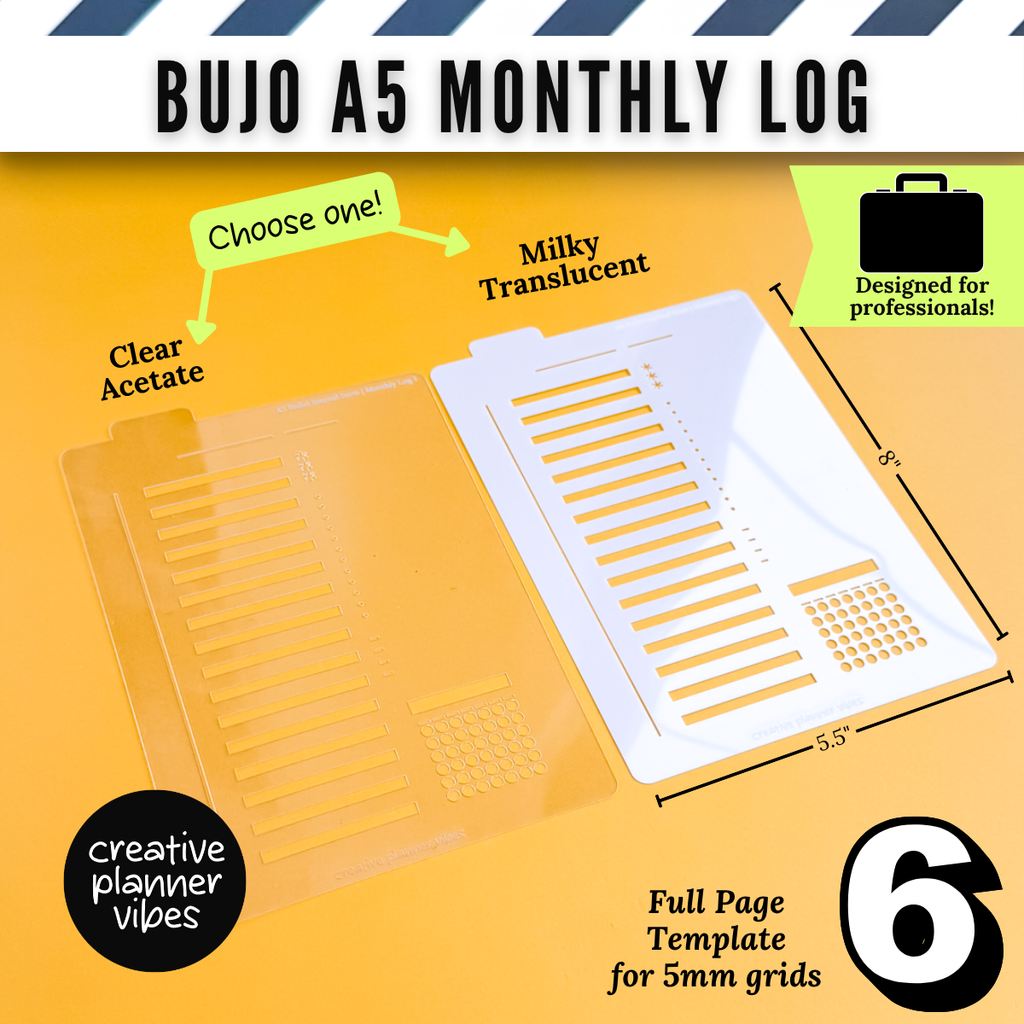Bullet Journal Stencils and Full Page Templates image 14