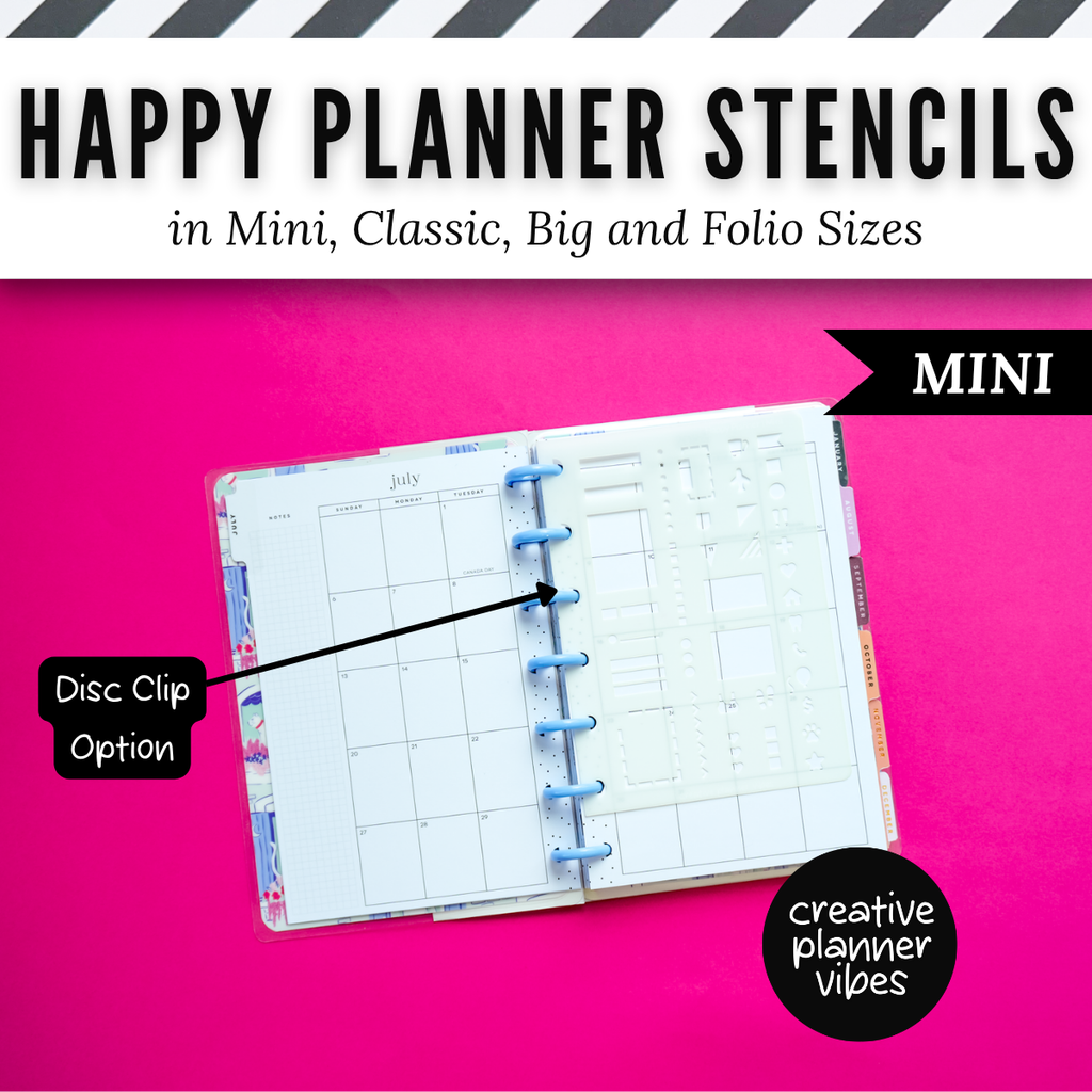 Happy Planner Stencils in Mini, Classic, Big, and Folio Sizes image 10