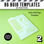 B6 Size | 4mm Grid Full Page Templates & Stencils for Planners, Notebooks, Bullet Journals image 11
