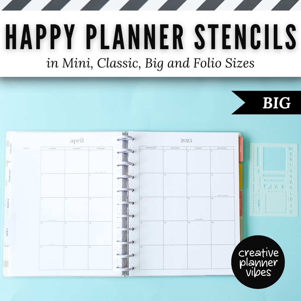 Happy Planner Stencils in Mini, Classic, Big, and Folio Sizes image 16