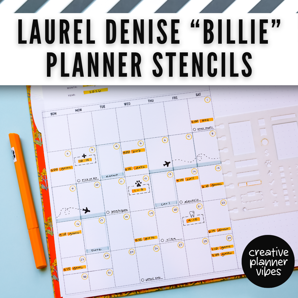 Laurel Denise "Billie" Planner Stencil image 7
