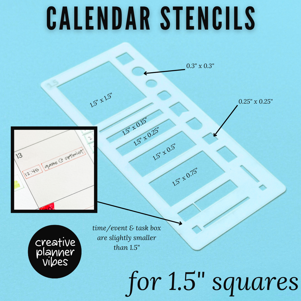 Calendar Stencils image 7