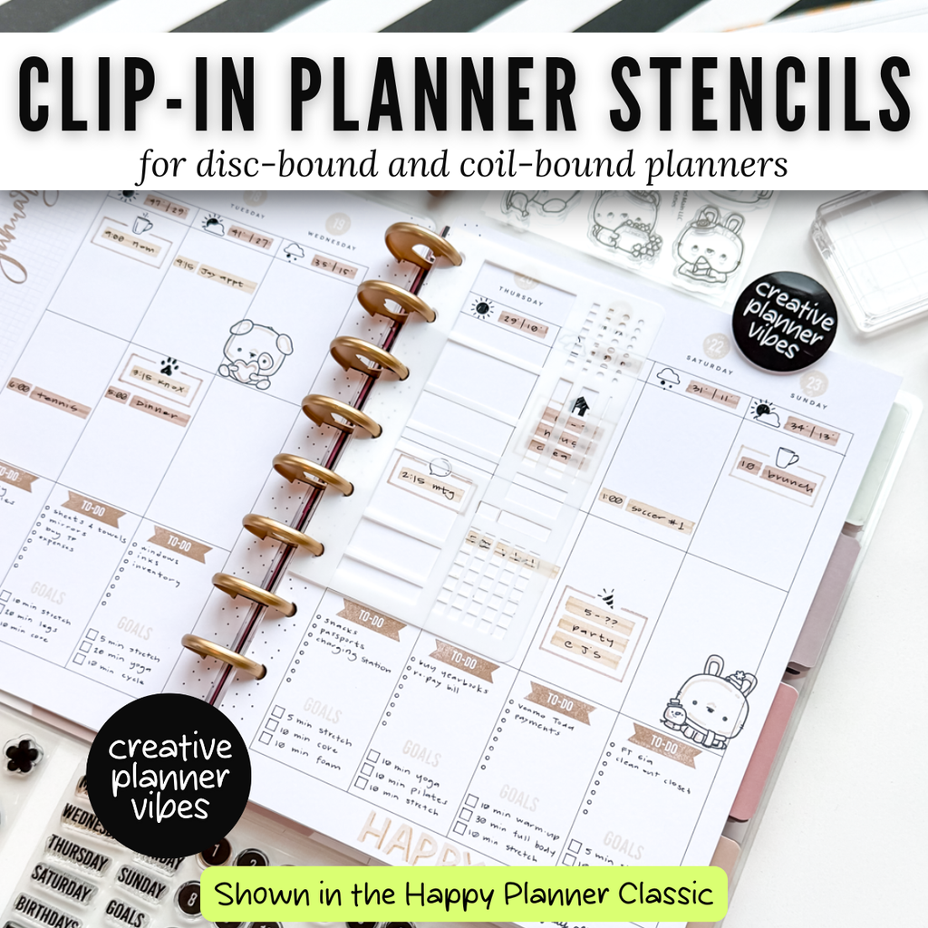 Clip-in Planner Stencils image 3