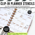 Clip-in Planner Stencils image 3