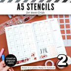 A5 | 4mm Grid Full Page Templates & Stencil image 11