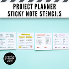 Project Planner Stencils 3"x3" | Pack of 4 | Kanban & Project Management image 6