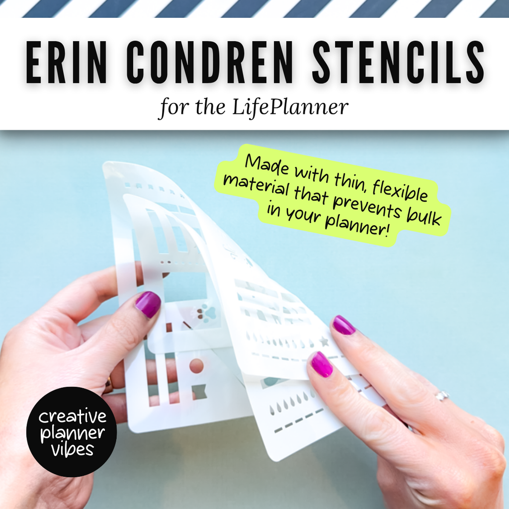 Erin Condren "LifePlanner" Stencils &amp; Spiral Inserts image 11