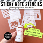Sticky Notes Stencils image 2