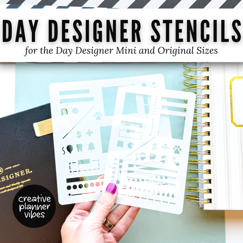 Day Designer Planner Stencils | Mini & Original | Weekly and Daily image 0