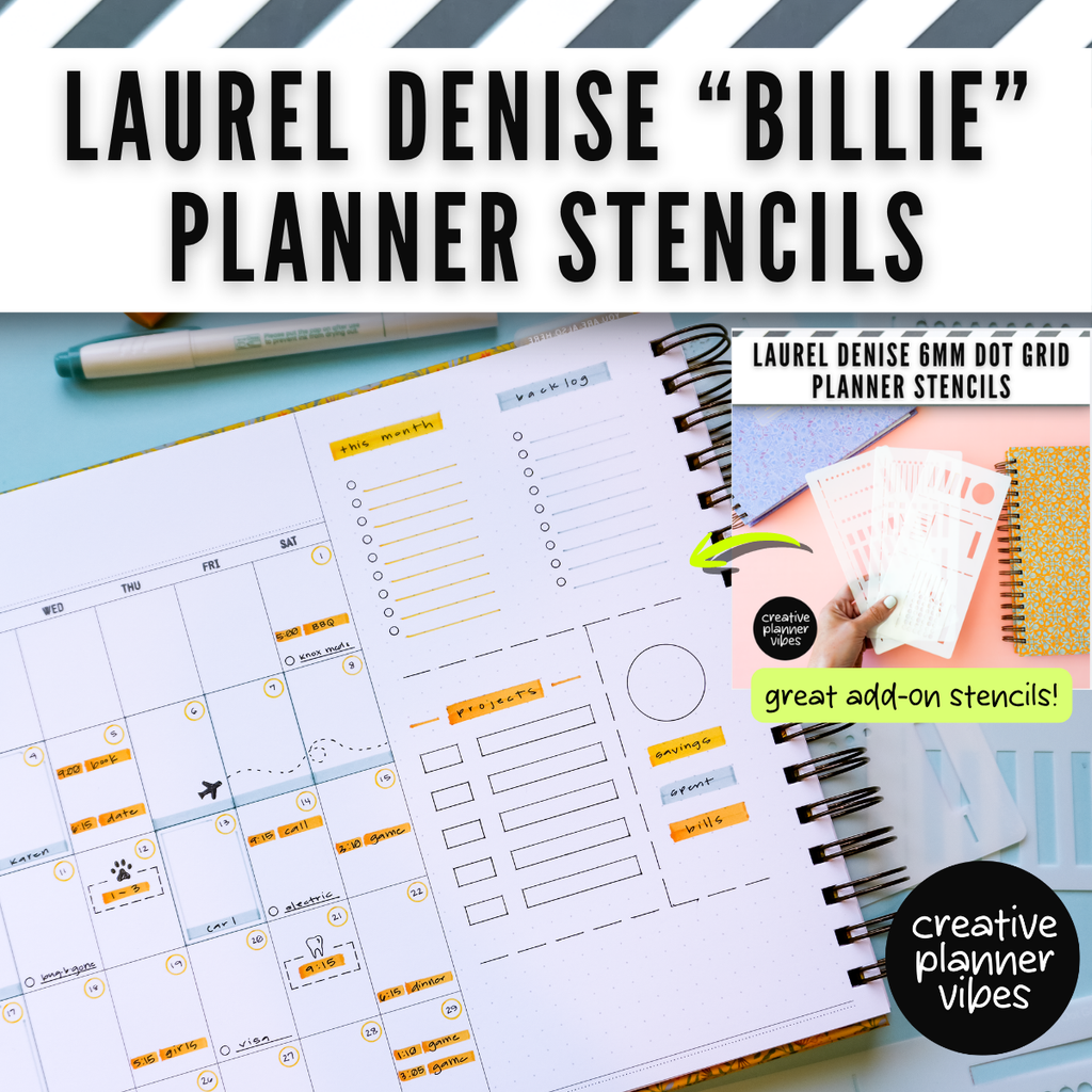 Laurel Denise "Billie" Planner Stencil image 8