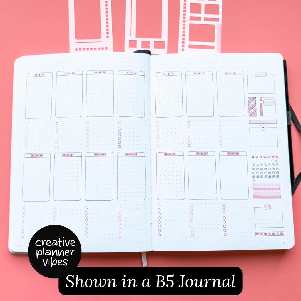 Bullet Journal 5mm Small Stencils image 9