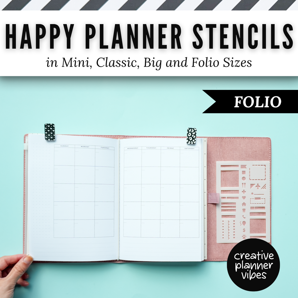 Happy Planner Stencils in Mini, Classic, Big, and Folio Sizes image 19