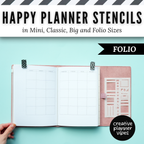 Happy Planner Stencils in Mini, Classic, Big, and Folio Sizes image 19