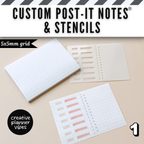 Custom Post-it Notes® & Coordinating Stencils | 4" x 3" image 14