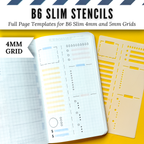B6 Slim | 4mm and 5mm Full Page Templates & Stencils image 14