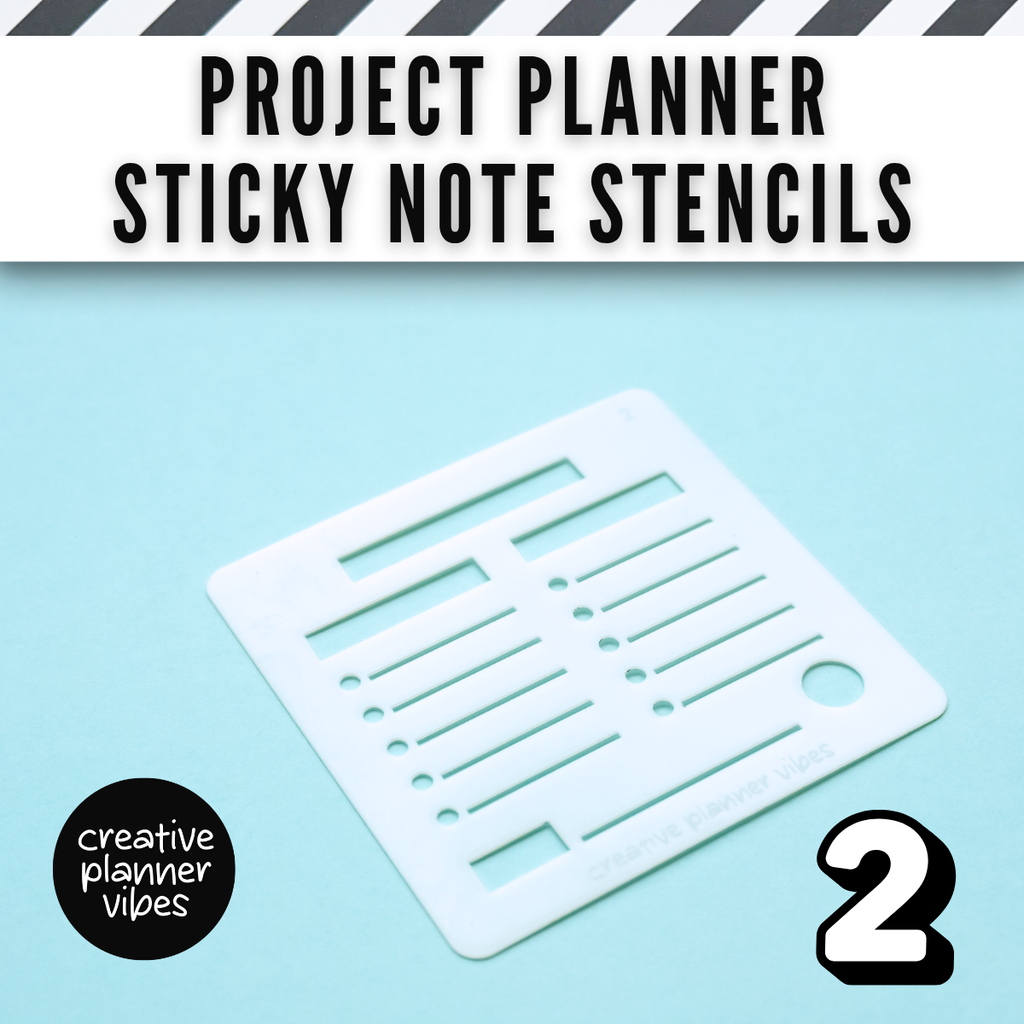Project Planner Stencils 3"x3" | Pack of 4 | Kanban & Project Management image 11