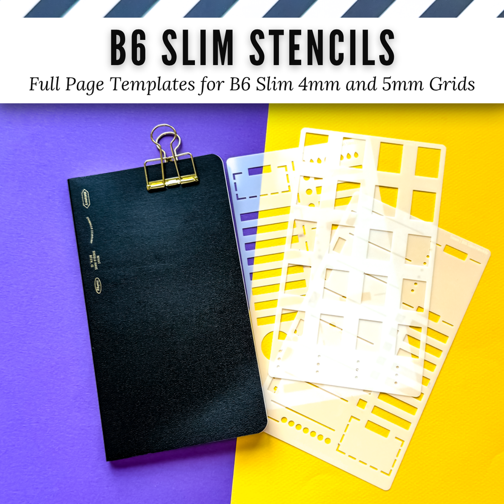 B6 Slim | 4mm and 5mm Full Page Templates & Stencils image 2