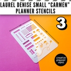 Laurel Denise "Carmen" Small Planner Stencils image 12
