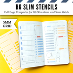 B6 Slim | 4mm and 5mm Full Page Templates & Stencils image 12