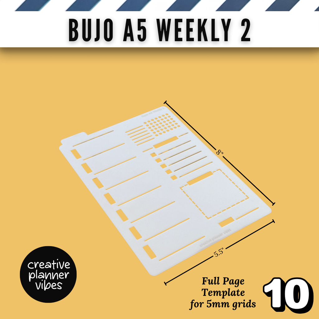 Bullet Journal Stencils and Full Page Templates image 19